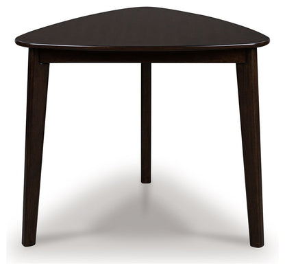 Mallenette - Merlot - Triangle Dining Room Table Dining Tables by Signature Design by Ashley® - Walls Furniture & Mattress