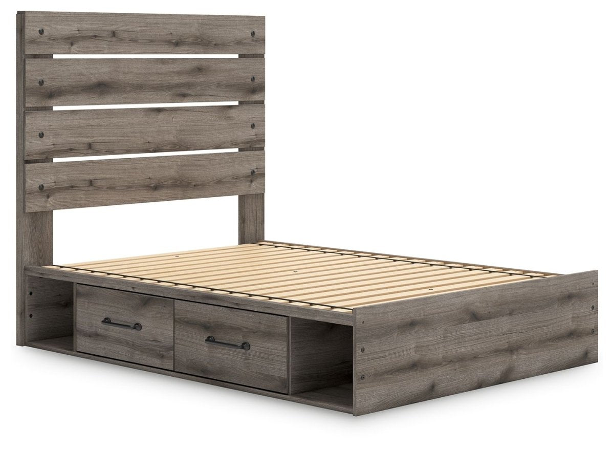 Graystorm - Panel Bed With Storage Storage Beds by Signature Design by Ashley® - Walls Furniture & Mattress