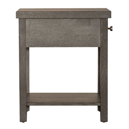 Modern Farmhouse - Drawer Chair Side Table Chair Side Tables by Liberty Furniture - Walls Furniture & Mattress