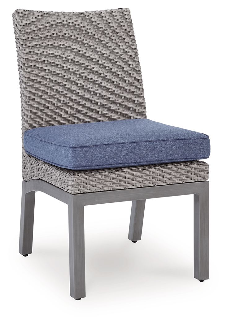 Half Moon Beach - Side Chair With Cushion (Set of 2) - Blue / Gray Chair Sets by Signature Design by Ashley® - Walls Furniture & Mattress