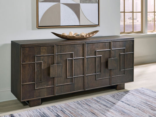 Cato - Dark Brown - Accent Cabinet Accent Cabinets by Signature Design by Ashley® - Walls Furniture & Mattress