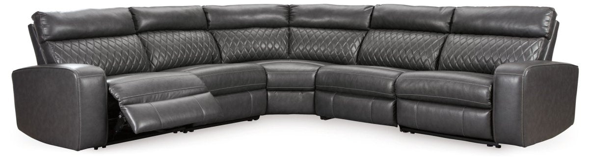 Samperstone - Power Reclining Sectional Reclining Sectionals by Signature Design by Ashley® - Walls Furniture & Mattress