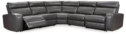 Samperstone - Power Reclining Sectional Reclining Sectionals by Signature Design by Ashley® - Walls Furniture & Mattress