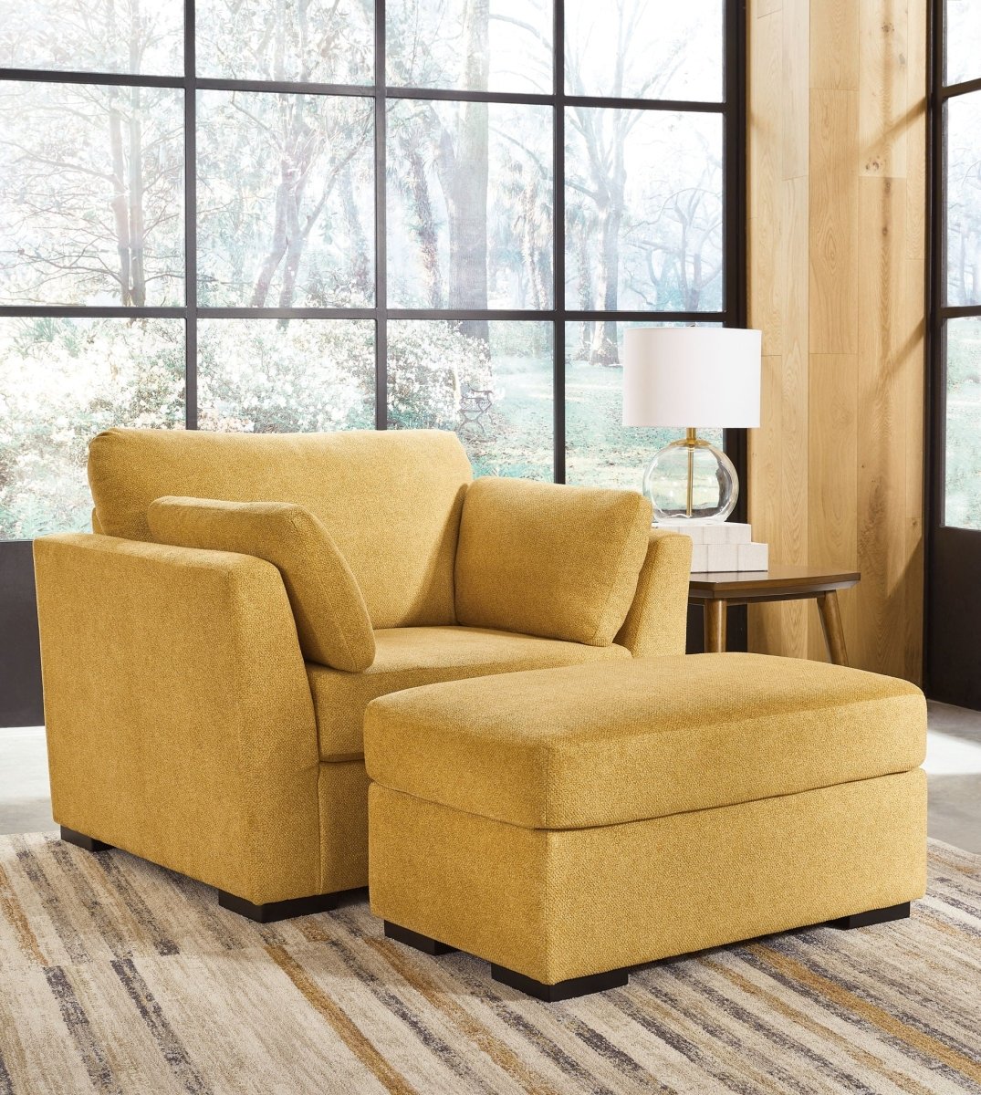 Keerwick - Living Room Set Stationary Chair & Ottoman by Signature Design by Ashley® - Walls Furniture & Mattress