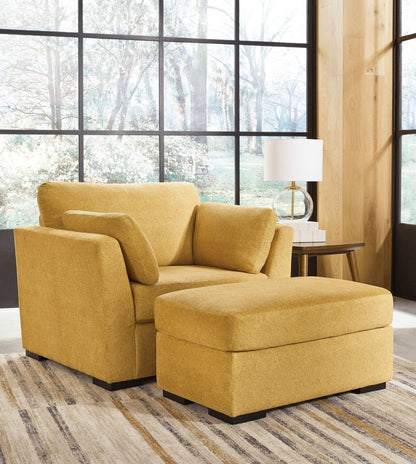 Keerwick - Living Room Set Stationary Chair & Ottoman by Signature Design by Ashley® - Walls Furniture & Mattress