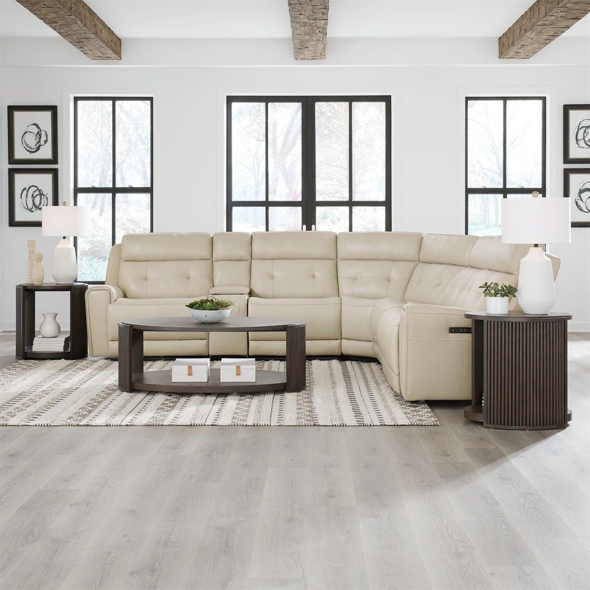 Carrington - Sectional Reclining Sectionals by Liberty Furniture - Walls Furniture & Mattress