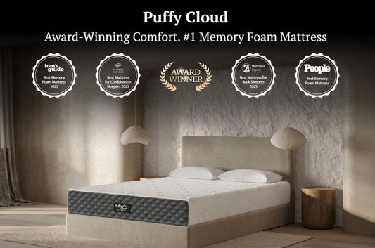 Puffy Cloud Twin XL Memory Foam Mattress Memory Foam Mattresses by Puffy - Walls Furniture & Mattress