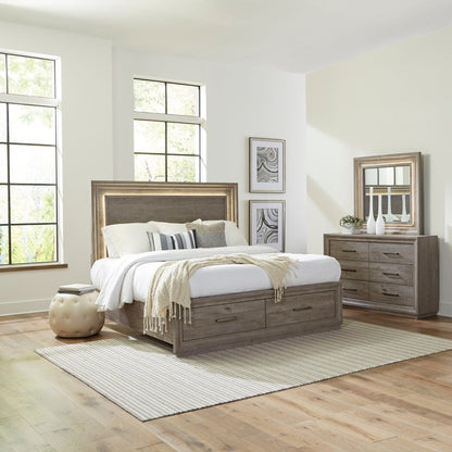 Horizons - Storage Bed, Dresser & Mirror 3 Piece Bedroom Sets by Liberty Furniture - Walls Furniture & Mattress