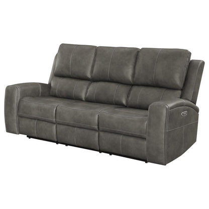 Brickston - Triple Power Reclining Sofa Reclining Sofas by Coaster Fine Furniture - Walls Furniture & Mattress