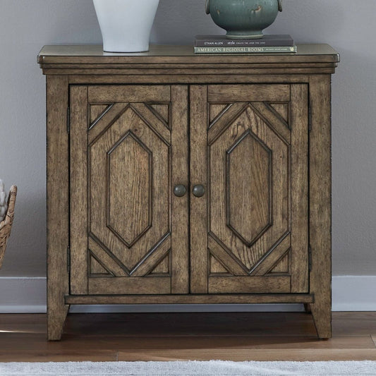 Carolina Park - 2 Door Bedside Chest With Charging Station - Brown Nightstands w/ Charging Stations by Liberty Furniture - Walls Furniture & Mattress