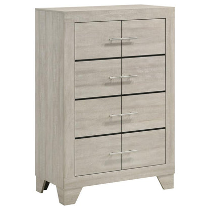 Trenton - 4 - Drawer Bedroom Chest Of Drawers - Rustic Cream Accent Chests by Coaster Fine Furniture - Walls Furniture & Mattress