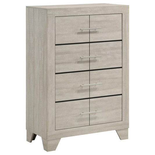 Trenton - 4 - Drawer Bedroom Chest Of Drawers - Rustic Cream Accent Chests by Coaster Fine Furniture - Walls Furniture & Mattress