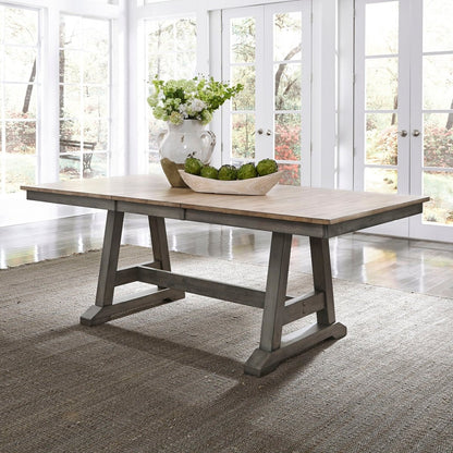 Lindsey Farm - Trestle Table Dining Tables by Liberty Furniture - Walls Furniture & Mattress