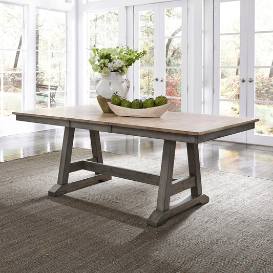 Lindsey Farm - Trestle Table Dining Tables by Liberty Furniture - Walls Furniture & Mattress