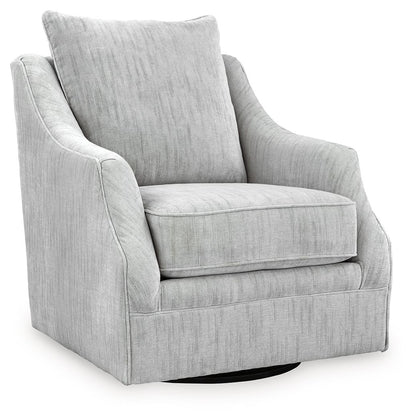 Gubbins - Swivel Accent Chair - Gray Swivel Chairs by Signature Design by Ashley® - Walls Furniture & Mattress