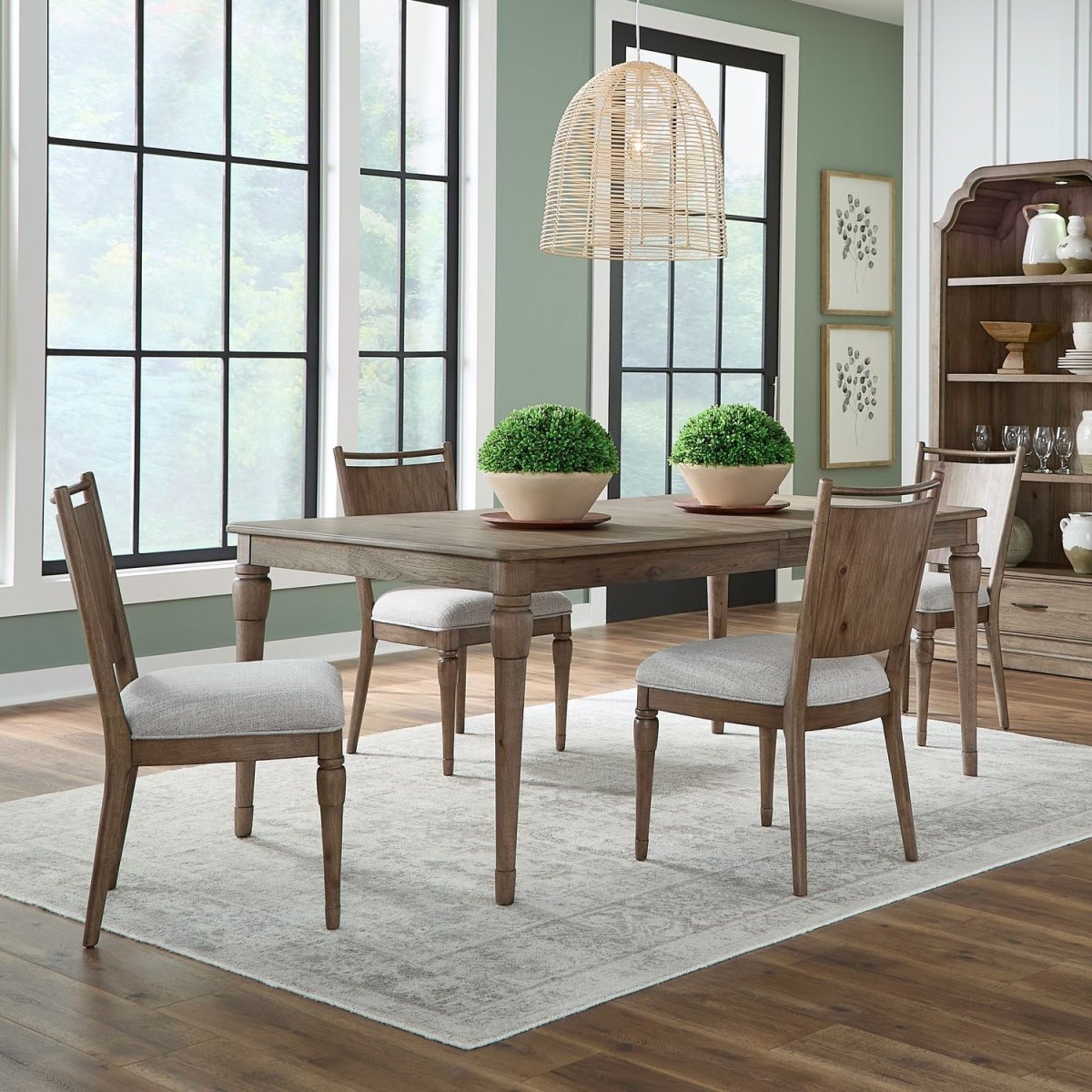 Hickory Grove - Rectangular Table Set 5 Piece Dining Room Sets by Liberty Furniture - Walls Furniture & Mattress