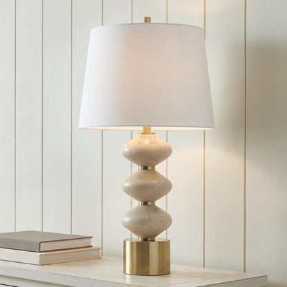 Wardthrone - Poly Table Lamp - Beige / Gold Finish Table Lamps by Signature Design by Ashley® - Walls Furniture & Mattress