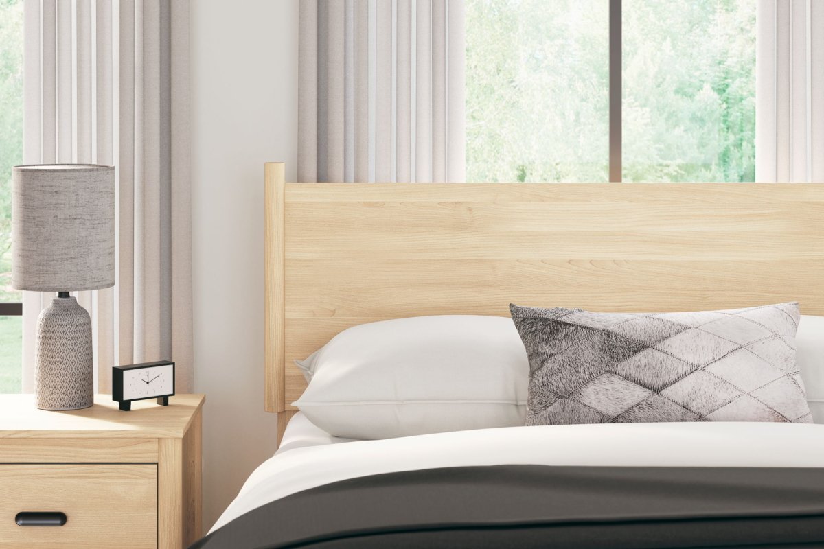 Cabinella - Full Panel Headboard - Tan Panel Headboards by Signature Design by Ashley® - Walls Furniture & Mattress
