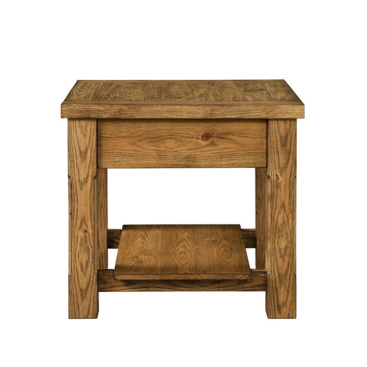 Duncan - 1 Drawer End Table - Walnut End Tables by New Classic - Walls Furniture & Mattress
