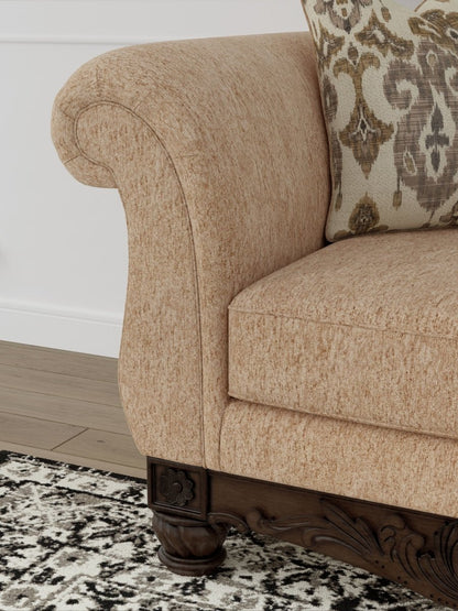 Chelsworth - Golden - RAF Corner Chaise Chaises by Signature Design by Ashley® - Walls Furniture & Mattress