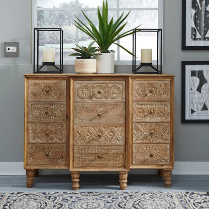 Montrose - 12 Drawer Accent Cabinet - Light Brown Accent Cabinets by Liberty Furniture - Walls Furniture & Mattress