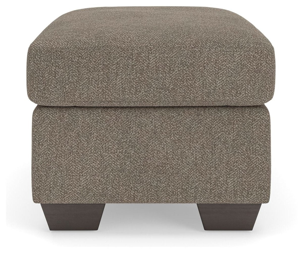 Triston - Peaks - Ottoman - Suede Upholstered Ottomans by Benchcraft® - Walls Furniture & Mattress