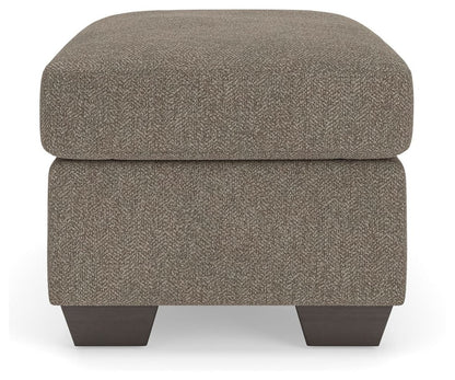 Triston - Peaks - Ottoman - Suede Upholstered Ottomans by Benchcraft® - Walls Furniture & Mattress