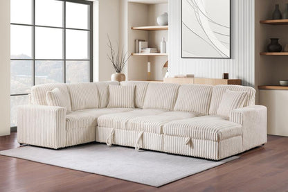 Devonshire - Sleeper Sectional Sofa Storage Chaise Sleeper Sectionals by Coaster Fine Furniture - Walls Furniture & Mattress