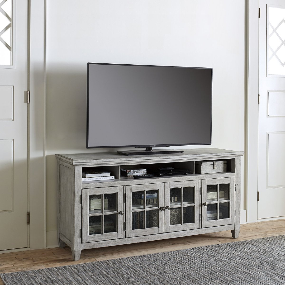 Heartland - Entertainment TV Stand - White TV Stands by Liberty Furniture - Walls Furniture & Mattress