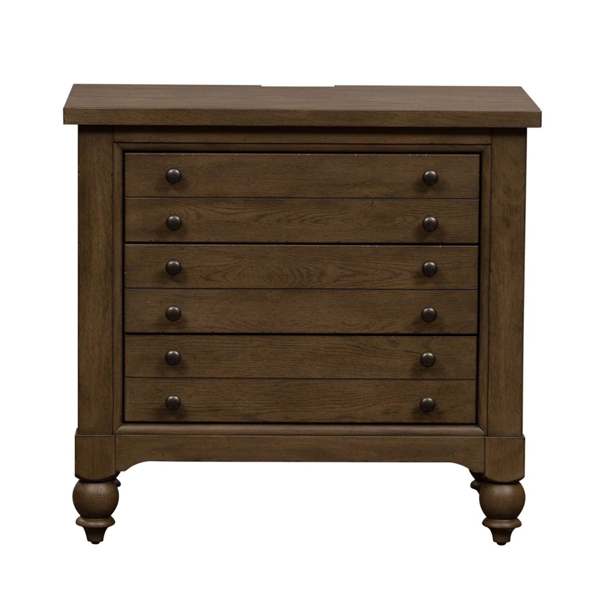 Americana Farmhouse - Bedside Chest With Charging Station Bedside Chests by Liberty Furniture - Walls Furniture & Mattress