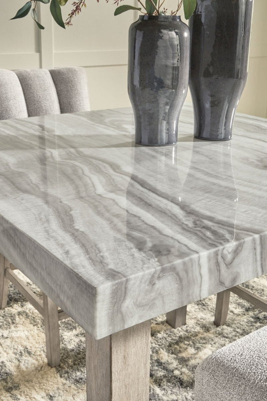 Larawyn - 5 Pc. - Counter Height Dining Table And 4 Barstools - Bisque 5 Piece Dining Room Sets by Signature Design by Ashley® - Walls Furniture & Mattress