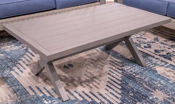 Half Moon Beach - Gray - Rectangular Cocktail Table Coffee Tables by Signature Design by Ashley® - Walls Furniture & Mattress
