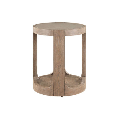 South Bend - Round Chairside Table - Brown Chair Side Tables by Liberty Furniture - Walls Furniture & Mattress