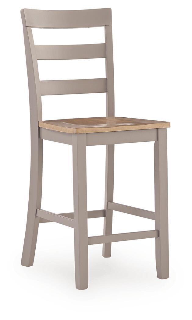 Harperfeld - Barstool (Set of 2) - Natural / Gray Stool Sets by Signature Design by Ashley® - Walls Furniture & Mattress