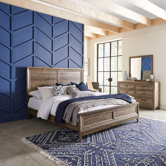 Ridgecrest - Panel Bed, Dresser & Mirror 3 Piece Bedroom Sets by Liberty Furniture - Walls Furniture & Mattress