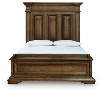 Frantanna - 3 Pc. - Queen Panel Storage Bed, Dresser And Mirror - Brown 3 Piece Bedroom Sets by Signature Design by Ashley® - Walls Furniture & Mattress
