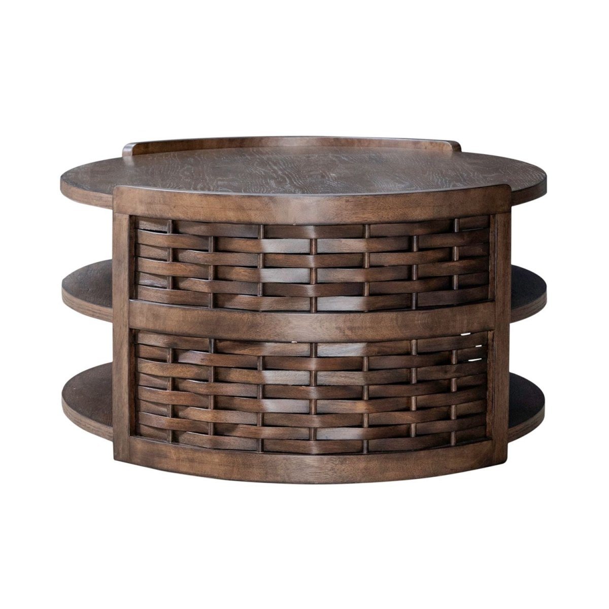 Warren Park - Oval Cocktail Table - Brown Cocktail Tables by Liberty Furniture - Walls Furniture & Mattress