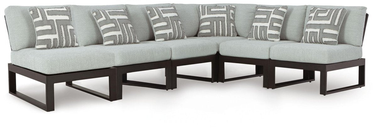 Beachloft - Outdoor Sectional Stationary Sectionals by Signature Design by Ashley® - Walls Furniture & Mattress