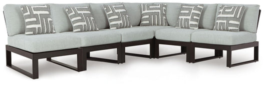 Beachloft - Outdoor Sectional Stationary Sectionals by Signature Design by Ashley® - Walls Furniture & Mattress