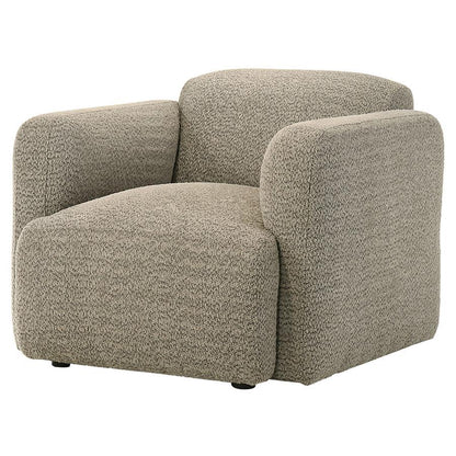 Dorset - Fabric Upholstered Round Track Arm Accent Chair Arm Chairs by Coaster Fine Furniture - Walls Furniture & Mattress