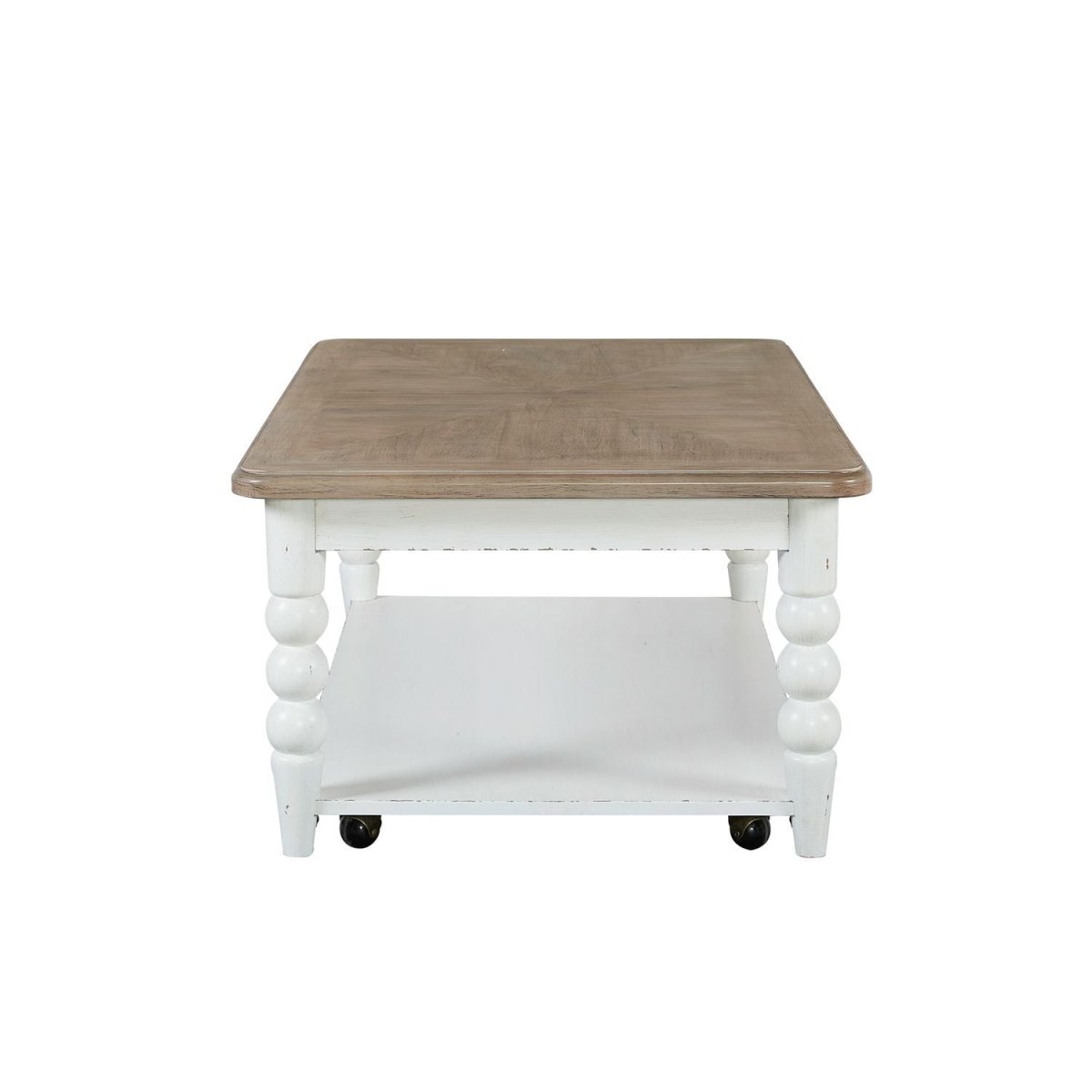 Turnberry Park - Rectangular Cocktail Table - Washed White Cocktail Tables by Liberty Furniture - Walls Furniture & Mattress