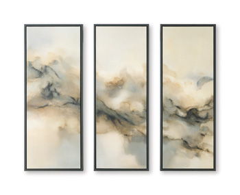 Larrondale - Wall Art Set (Set of 3) - Black / Gray / Brown Canvas Art Sets by Signature Design by Ashley® - Walls Furniture & Mattress