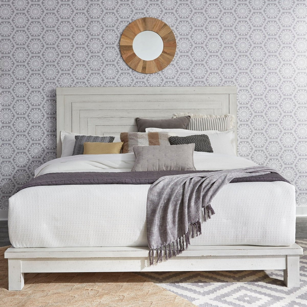 Modern Farmhouse - Platform Bed Platform Beds by Liberty Furniture - Walls Furniture & Mattress