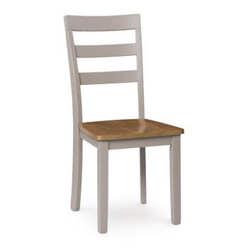 Harperfeld - Dining Room Side Chair (Set of 2) - Natural / Gray Chair Sets by Signature Design by Ashley® - Walls Furniture & Mattress