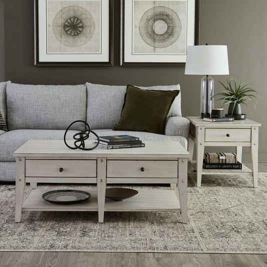 Lake House - 3 Piece Set (1 - Cocktail 2 - End Tables) Table Sets by Liberty Furniture - Walls Furniture & Mattress