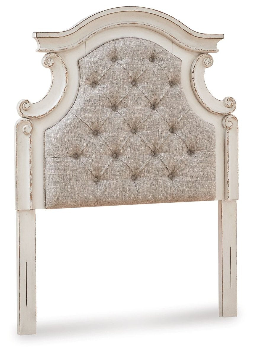Realyn - Twin UPH Panel Headboard - Chipped White Panel Headboards by Signature Design by Ashley® - Walls Furniture & Mattress