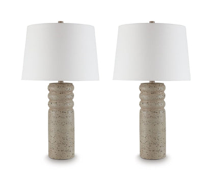 Callbrook - Poly Table Lamp (Set of 2) - Beige Table Lamps by Signature Design by Ashley® - Walls Furniture & Mattress