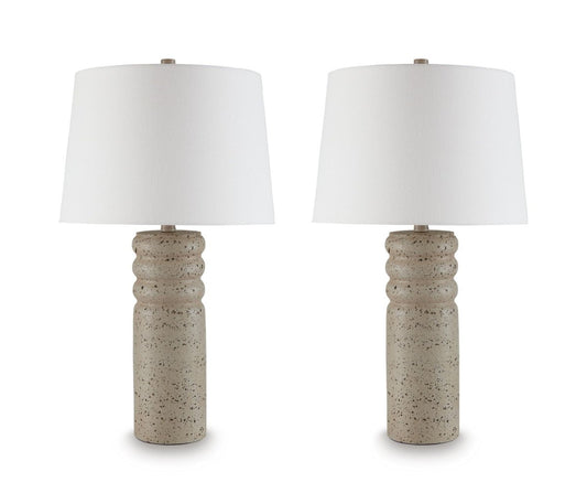 Callbrook - Poly Table Lamp (Set of 2) - Beige Table Lamps by Signature Design by Ashley® - Walls Furniture & Mattress
