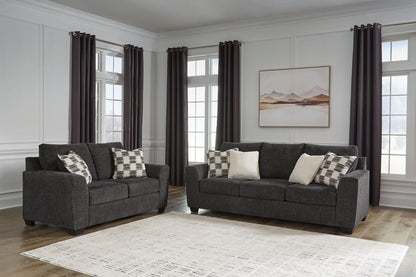 Loreo - Living Room Set Stationary Chair & Ottoman by Benchcraft® - Walls Furniture & Mattress