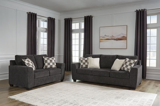Loreo - Living Room Set Stationary Chair & Ottoman by Benchcraft® - Walls Furniture & Mattress